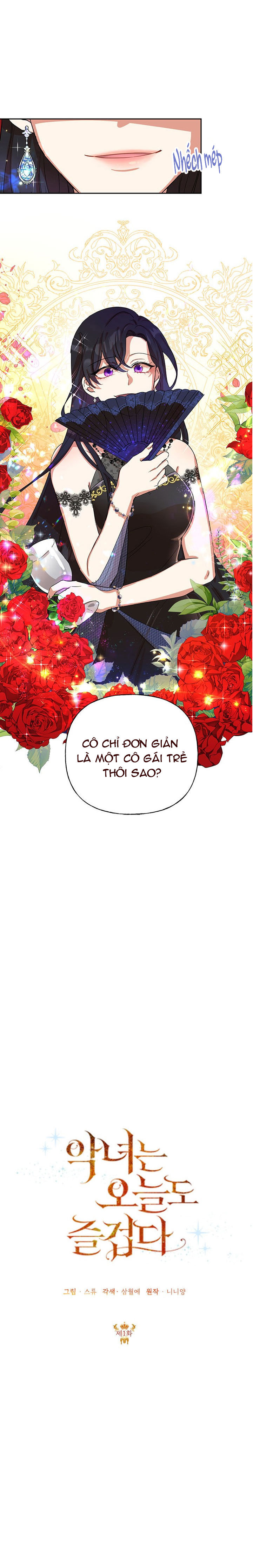 hôm nay cũng là ngày vui của ác nữ chapter 1 2