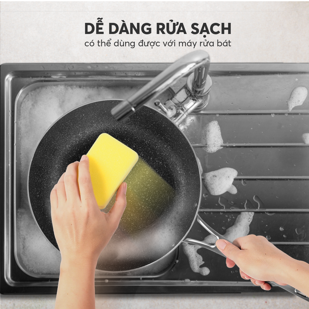 Chảo Xào Rán Chống Dính Full induction Elmich Hera 8240 20cm/8241 24cm/8242 26cm/8243 28cm