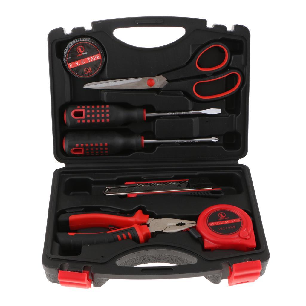 9 PCS Basic Portable Toolbox Kit Repair Home Electrician Tool Generic