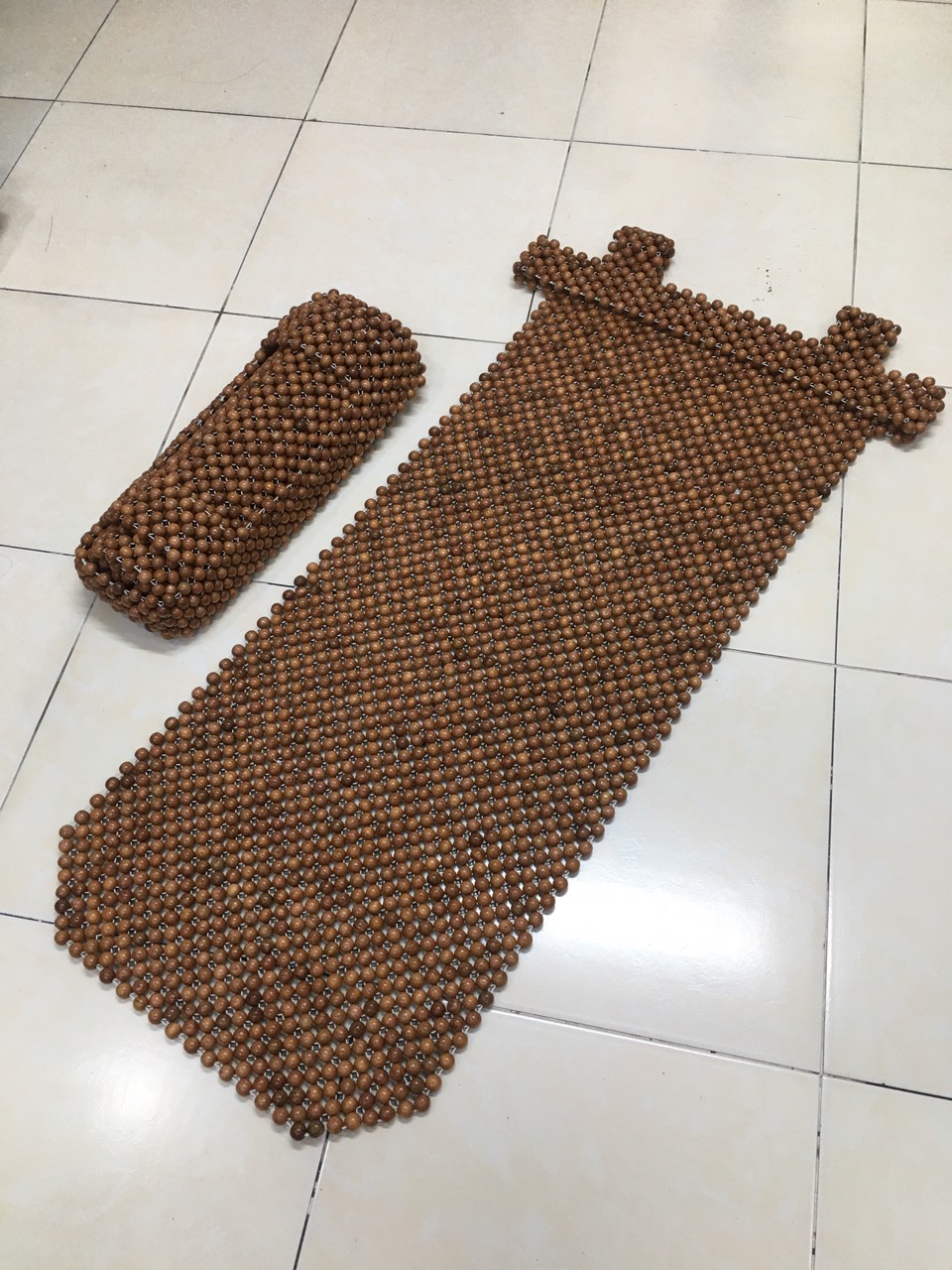 Đệm lót ghế ô tô hạt gỗ  - Khoác Vai Ghế Xe Ô Tô Hạt Gỗ Hương 12ly  - 9