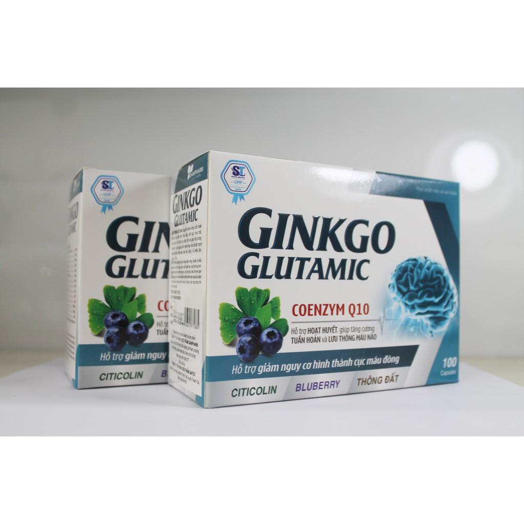 GINKGO GLUTAMIC COENZYM Q10 - HOẠT HUYẾT DƯỠNG NÃO - TUẦN HOÀN - LƯU THÔNG MÁU NÃO - NGĂN HÌNH THÀNH CỤC MÁU ĐÔNG