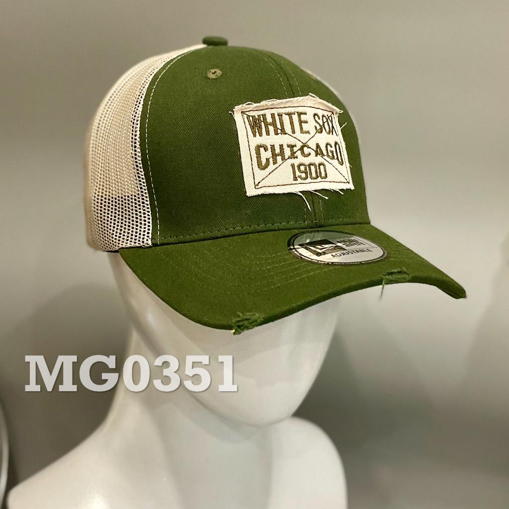 Nón kết Mũ lưỡi trai lưới Mesh Cap thoáng khí thể thao nam nữ đẹp màu xanh trắng Chicago 1900 MG0351