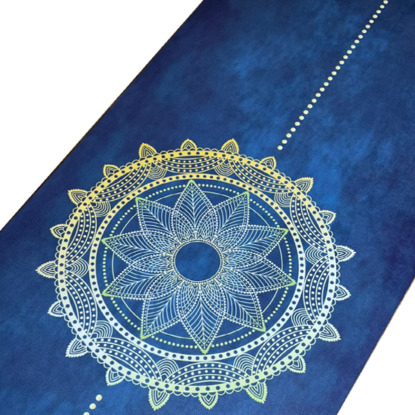 Free Ship - Thảm tập yoga chính hãng Yvonne hoạ tiết Mandala bề mặt nhám, siêu bám, chống trơn trượt, thấm hút mồ hôi, càng nhiều mồ hôi càng bám, dễ vệ sinh, bề đẹp, sang trọng