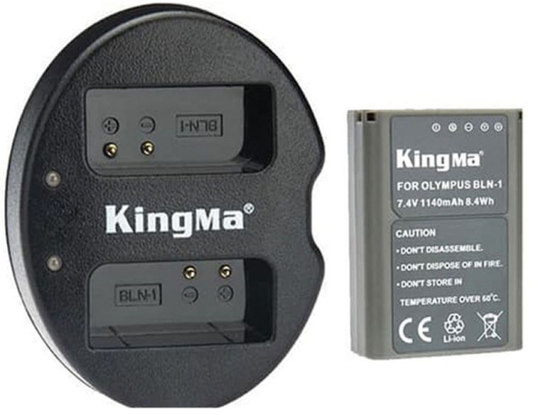 Combo 1 pin 1 sạc Kingma for Olympus BLN-1 - Hàng chính hãng