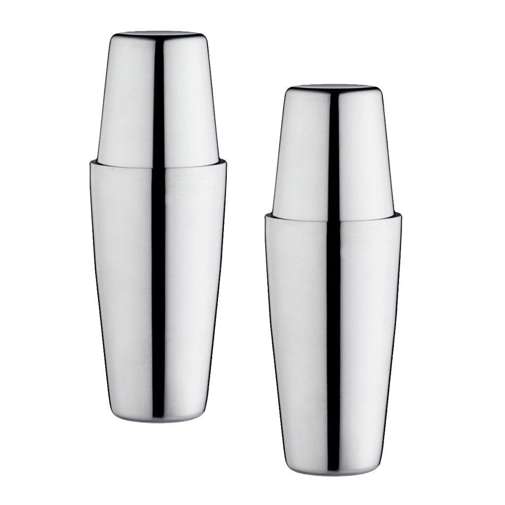 4pcs Cocktail Shakers Bar Stainless Steel Mixing Party Bar Tool 550ml/750ml