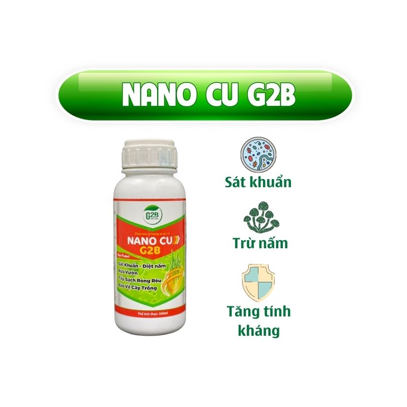 Nano Sinh Học Ecom Diệt Khuẩn, Tẩy Rong Rêu Trên Cây Trồng – Nano Cu 500ml