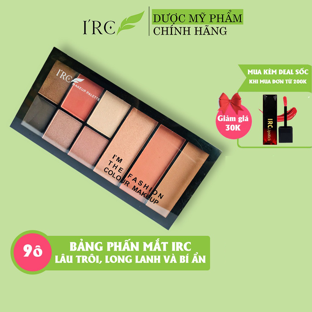 Phấn mắt IRC Makeup Palette 9 gam màu thời thượng, lâu trôi