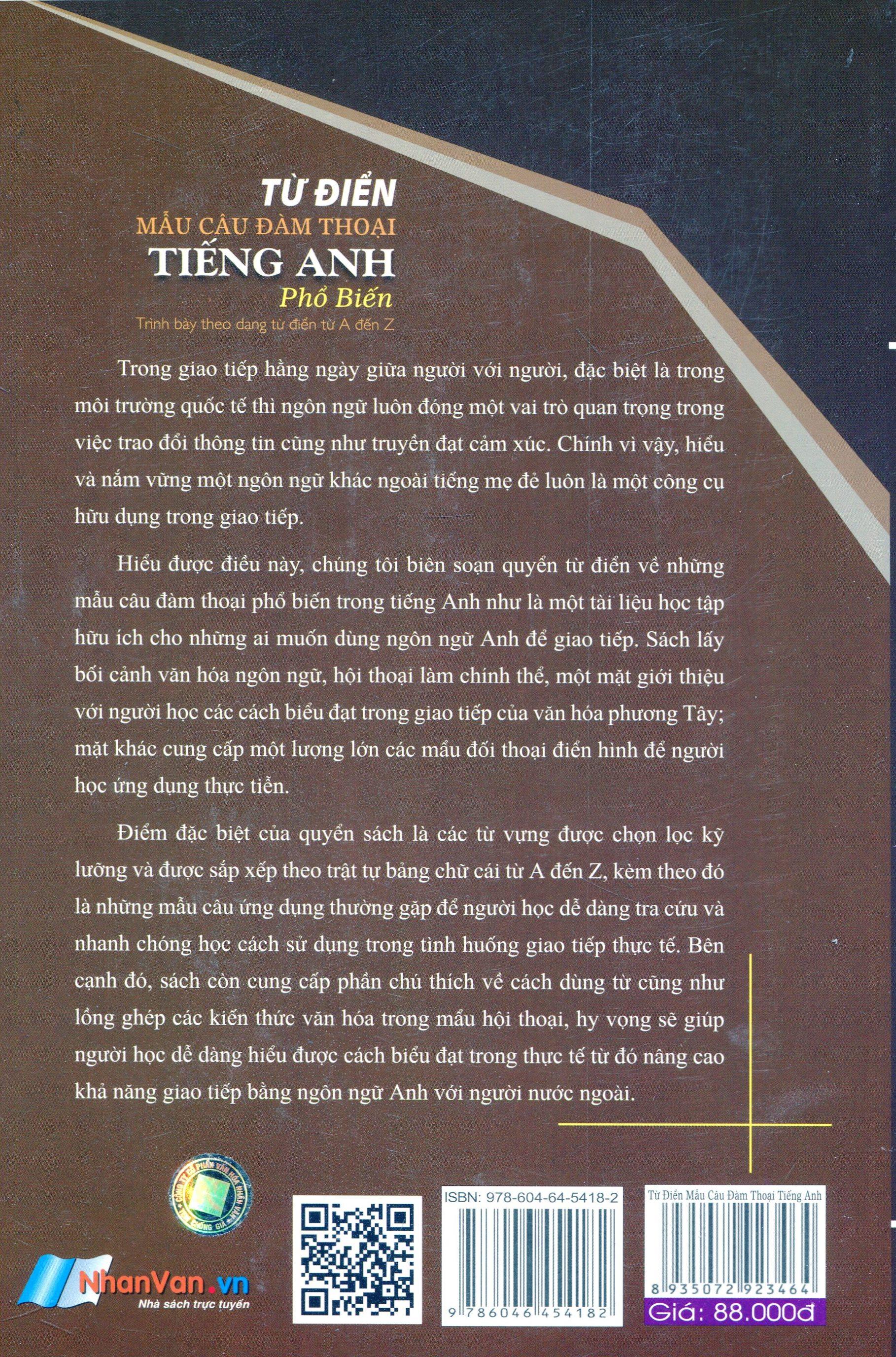 Từ Điển Mẫu Câu Đàm Thoại Tiếng Anh Phổ Biến: Từ A Đến Z - ảnh 6