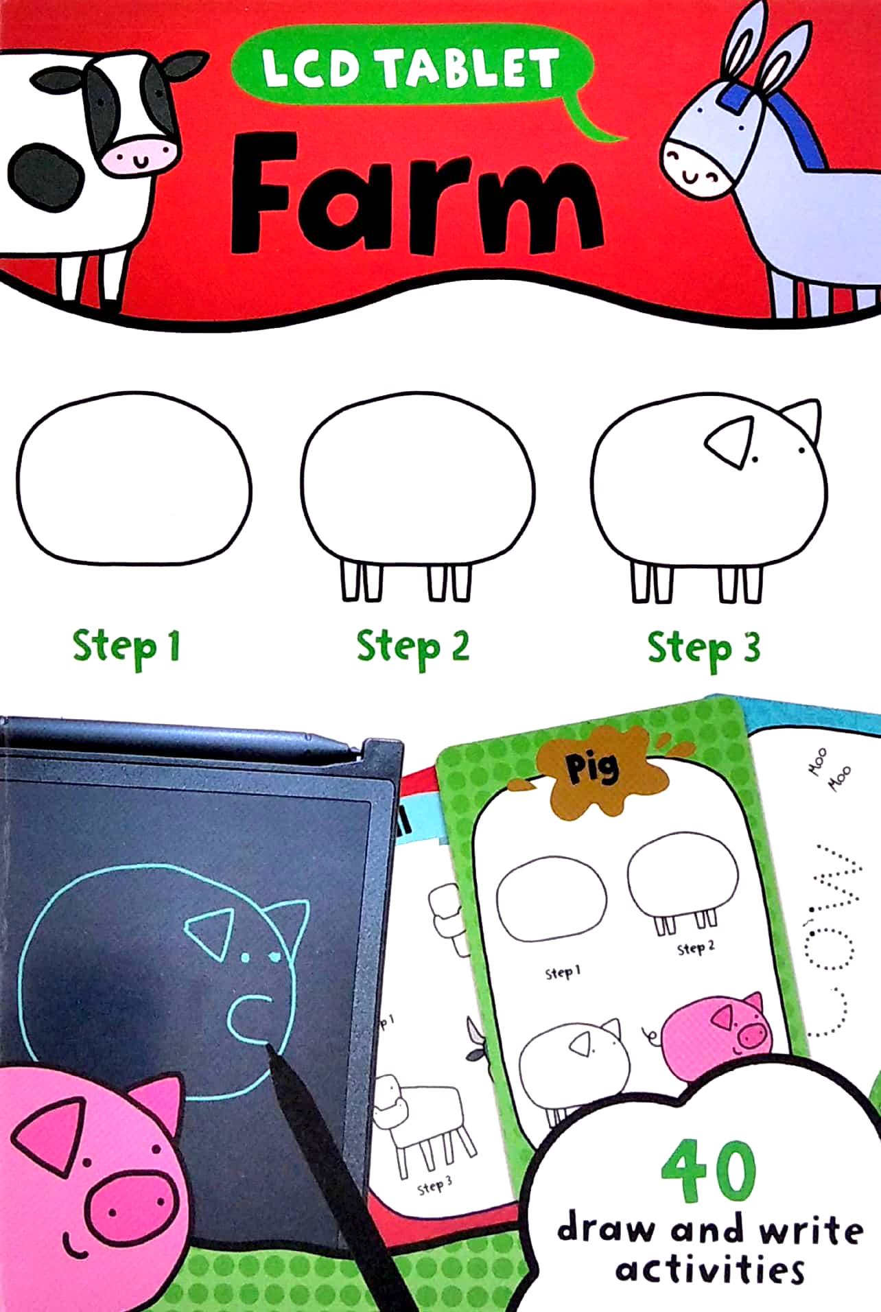 LCD Tablet & Flashcards - Farm