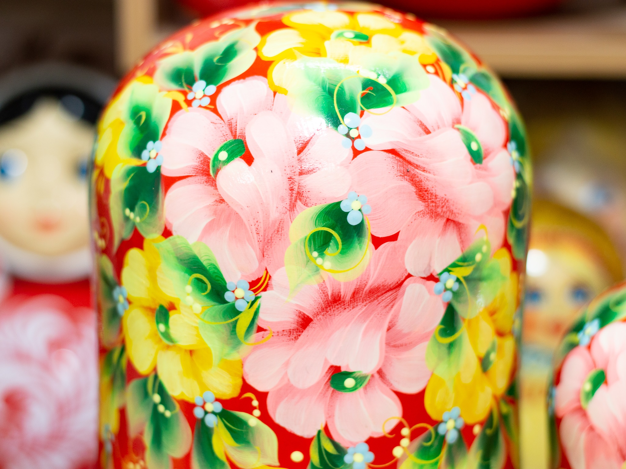BỘ BÚP BÊ NGA MATRYOSHKA 15 LỚP SIE LỚN 34CM HOA VĂN "PHONG CẢNH MATXCOVA"
