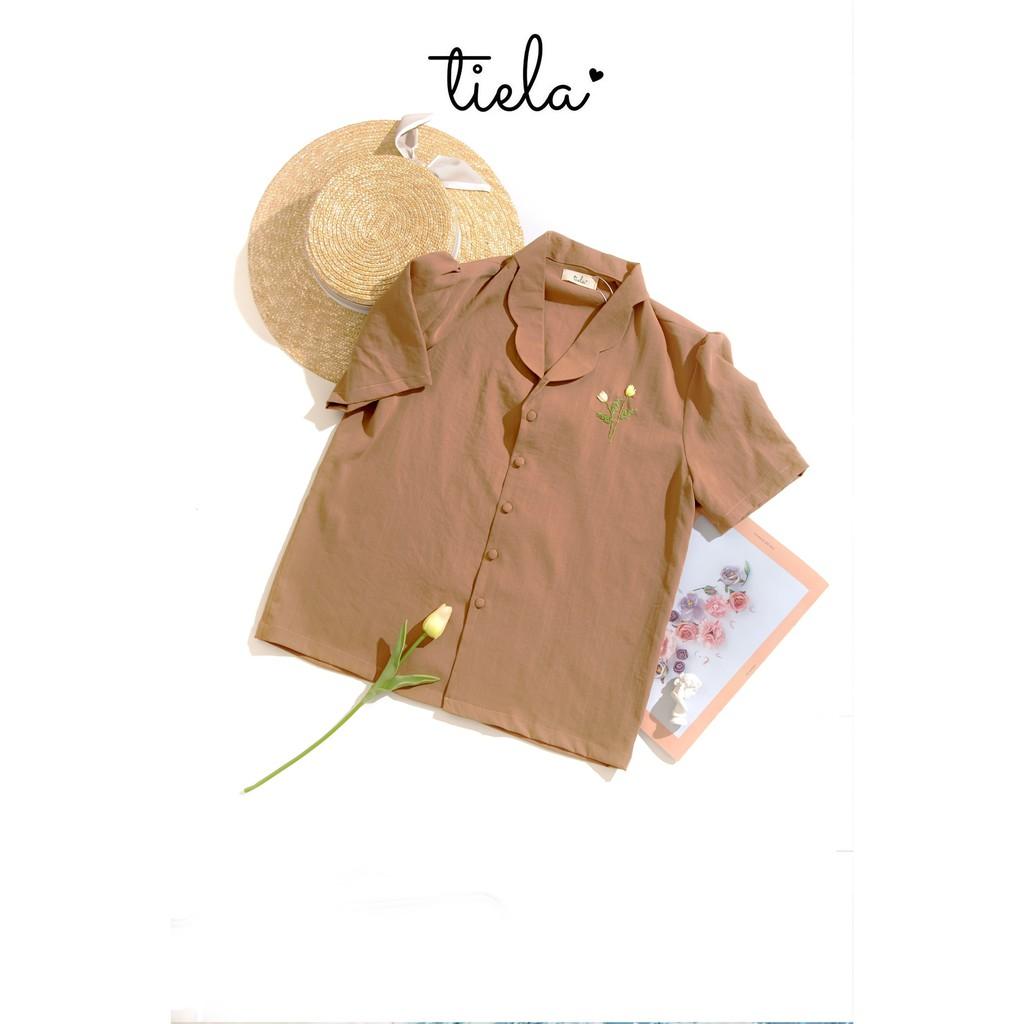 TIELA Áo sơ mi thêu hoa Tulip - Tulip Shirt