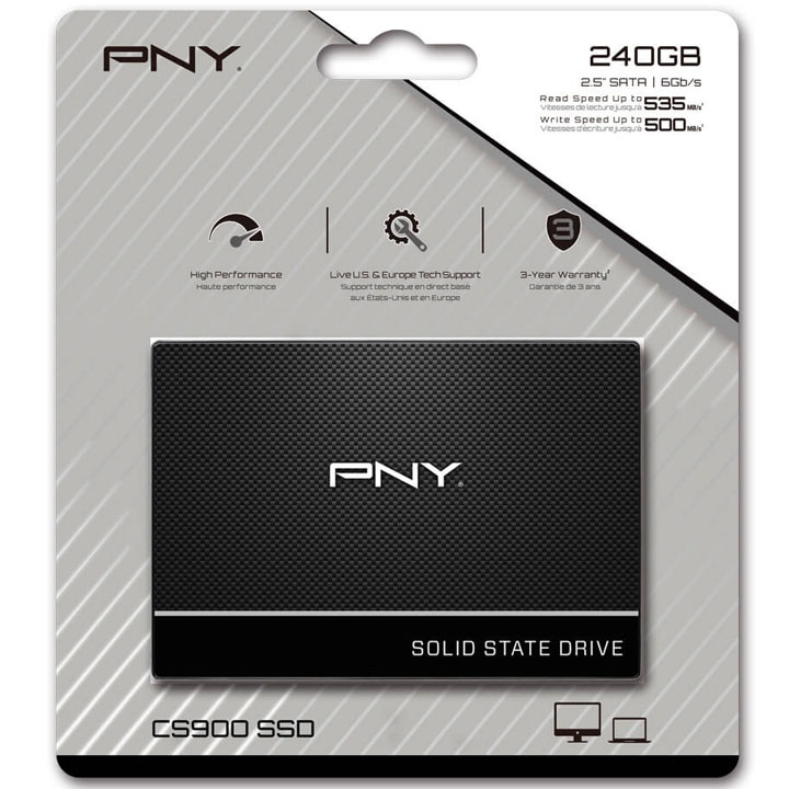 Ổ CỨNG SSD PNY CS900 dung lượng 240GB hàng chính hãng