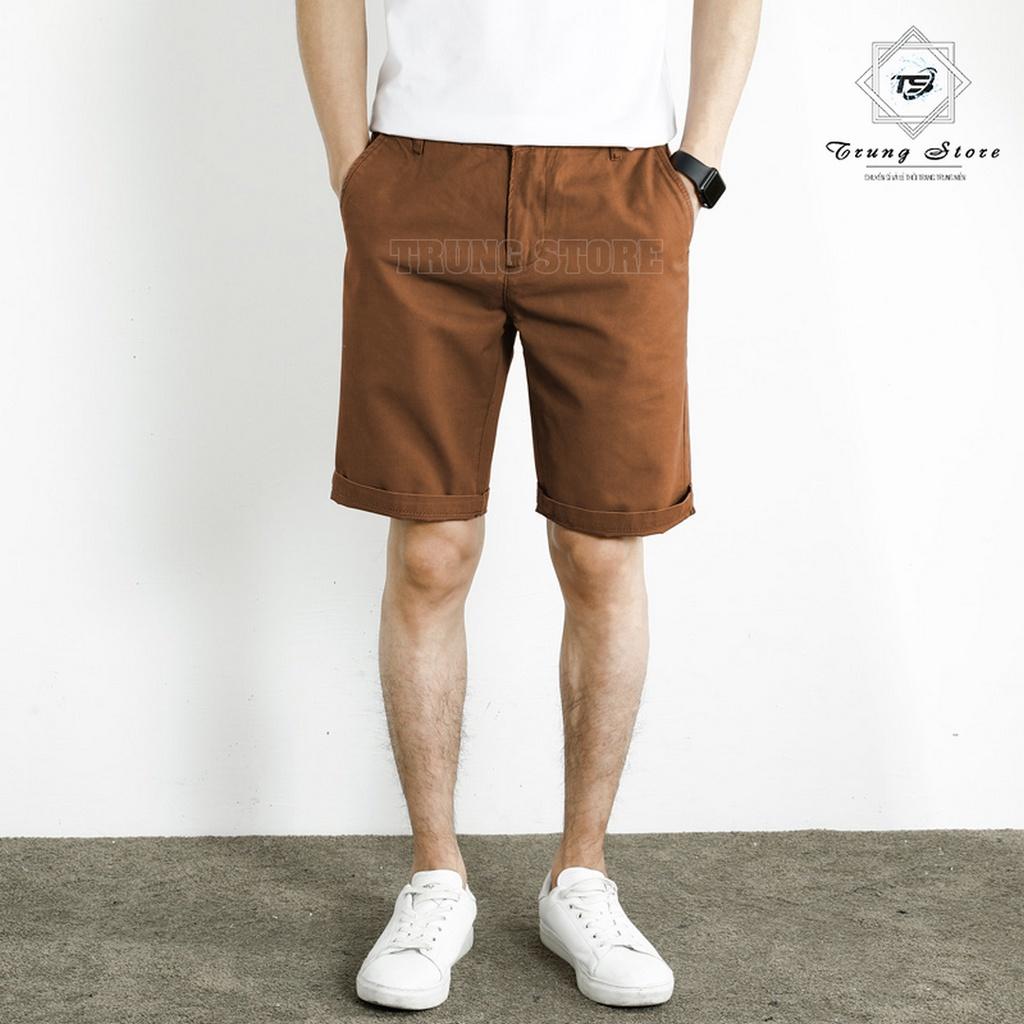 Quần Short Kaki FORM RỘNG Quần Ngố Kaki Vải Co Giãn Cực Tốt, Không Nhăn, Thấm Hút Mồ Hôi Tốt