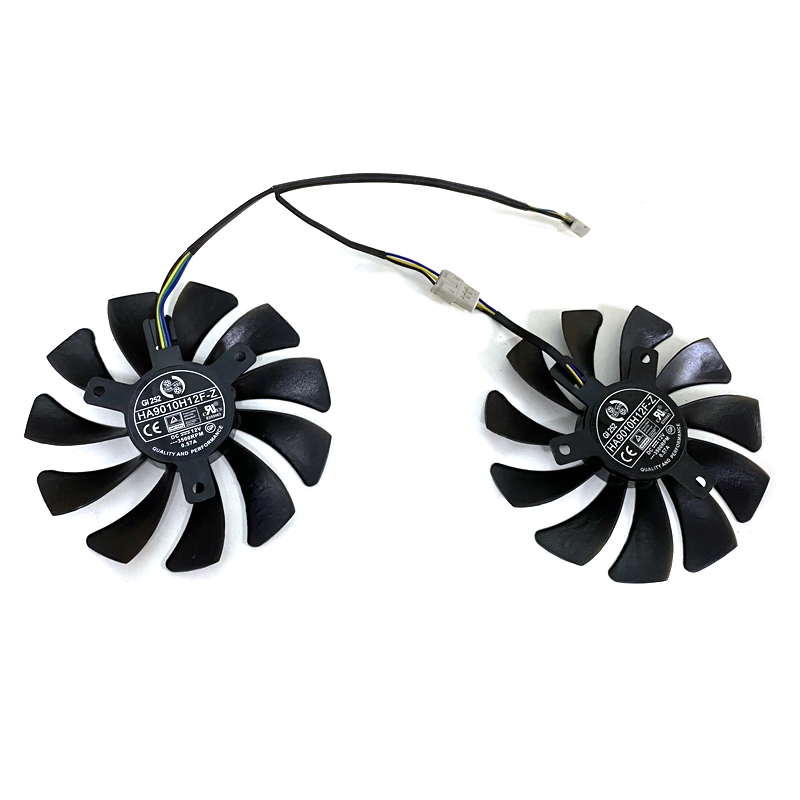 2pcs/lot NEW 85MM 4PIN HA9010H12F-Z RTX2060 Cooling Fan For MSI GeForce RTX 2060 VENTUS XS C 6G OCV1 GTX1660Ti 1650 Video Card Fans