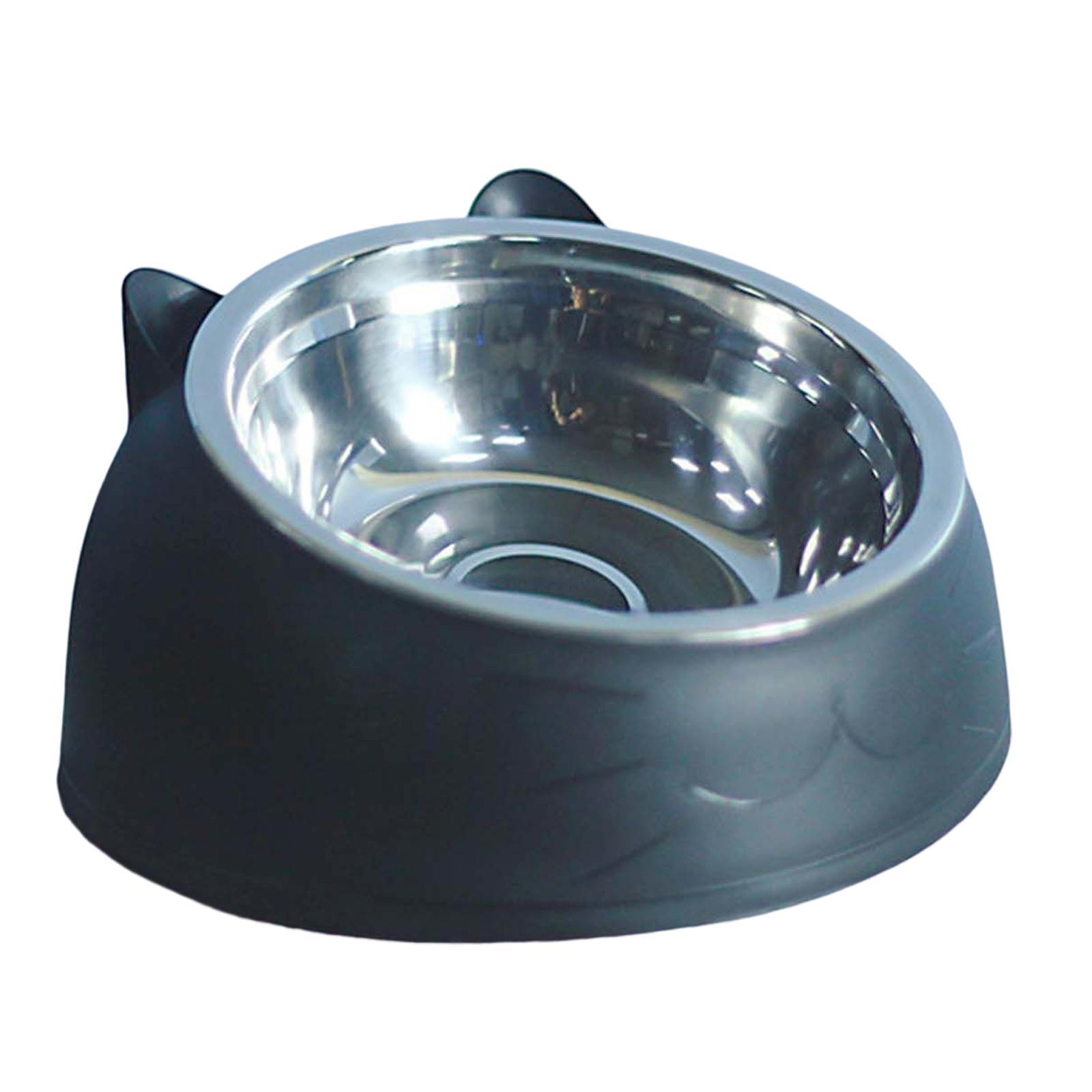Cat Dog Bowl Raised Tilted Elevated Non Slip Pet Container for Dog