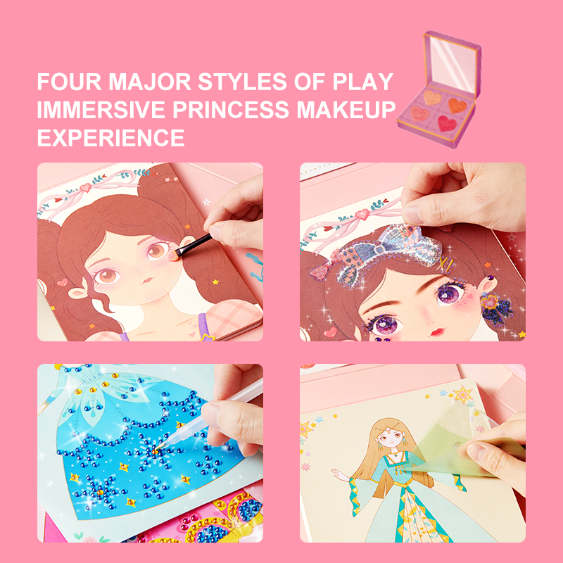Bộ Đồ Chơi Trang Điểm và Thiết Kế Thời Trang Công Chúa 3in1 – Mideer Dress Up Game Set – Princess Makeup Kit