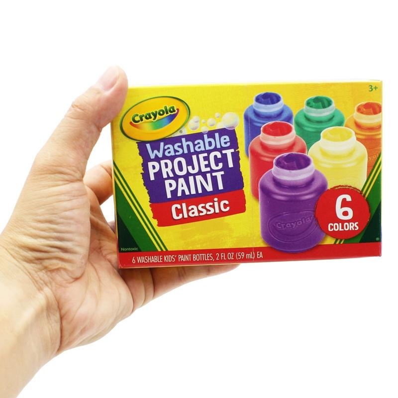 Hộp 6 Màu Nước Washable Project Paint Classic - Crayola 541204