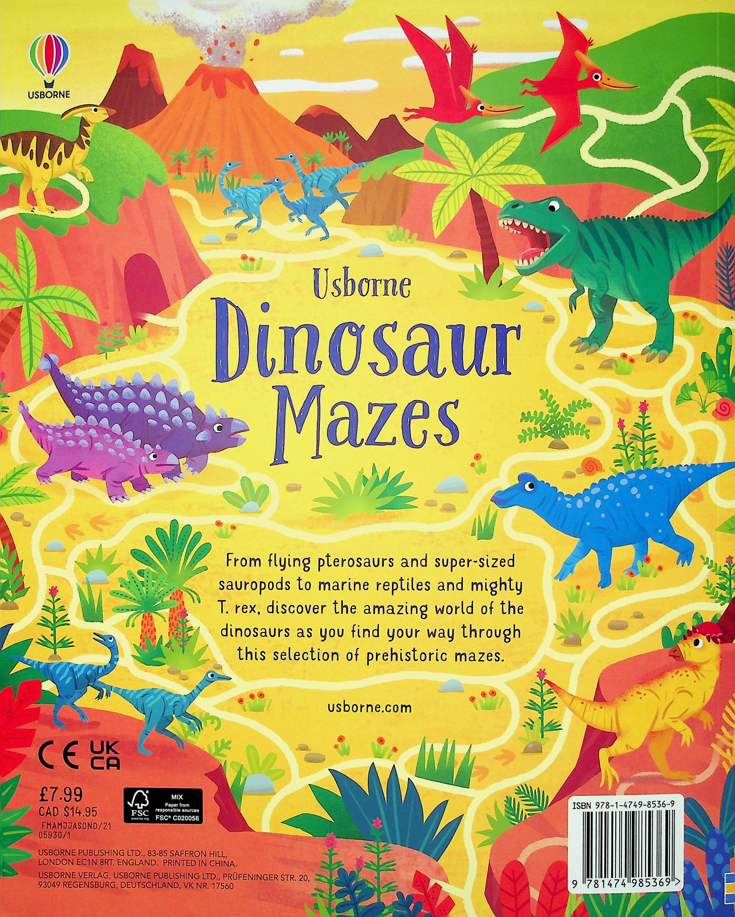 Sách thiếu nhi tiếng anh Dinosaur Mazes