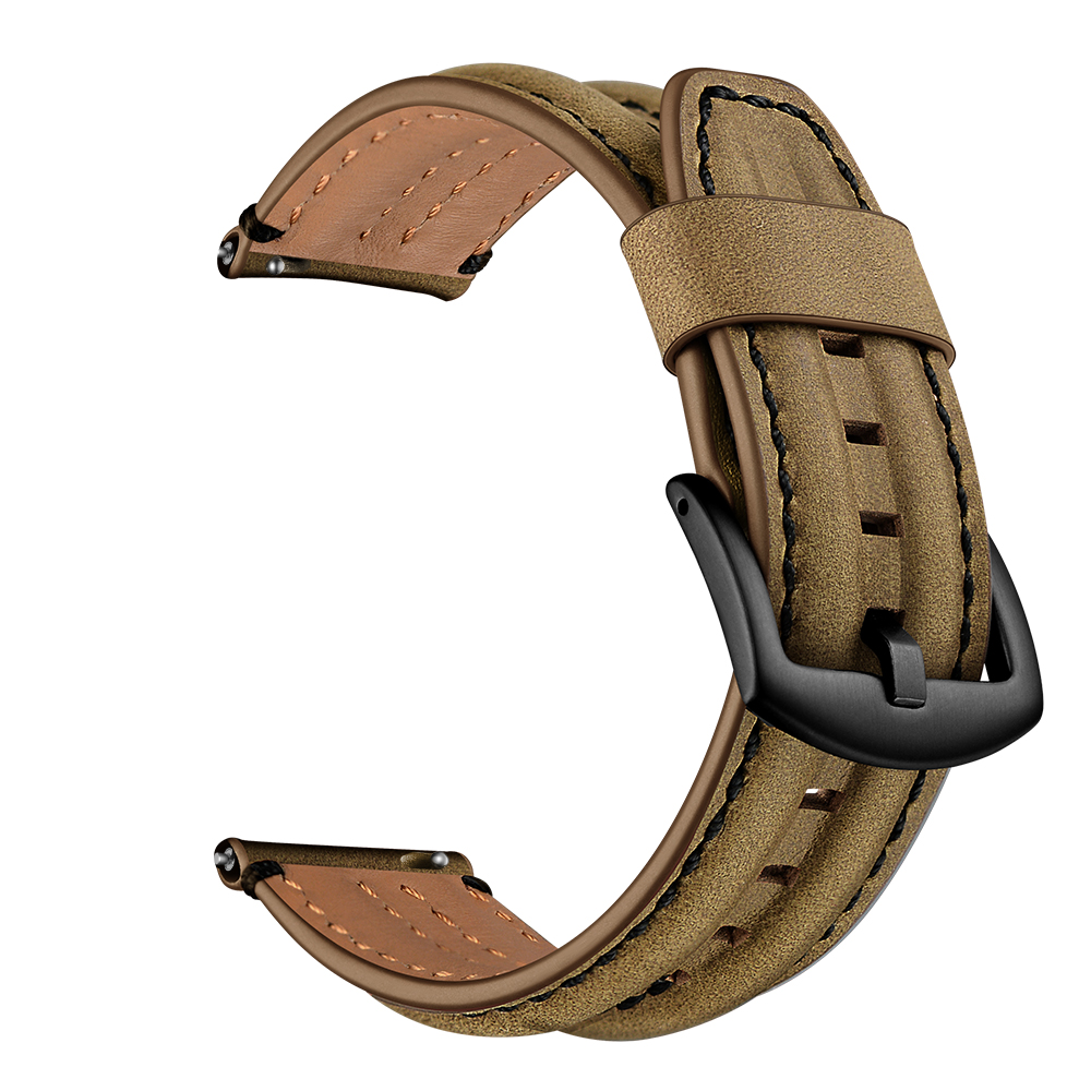Dây Da Bò Sinewy cho Galaxy Watch 3 45mm / Galaxy Watch 46 / Huawei Watch GT 2 / Ticwatch Pro