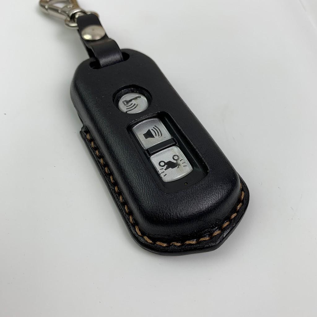 BAO DA CHÌA KHÓA XE SH MÀU ĐEN - ĐỒ DA THỦ CÔNG CAO CẤP