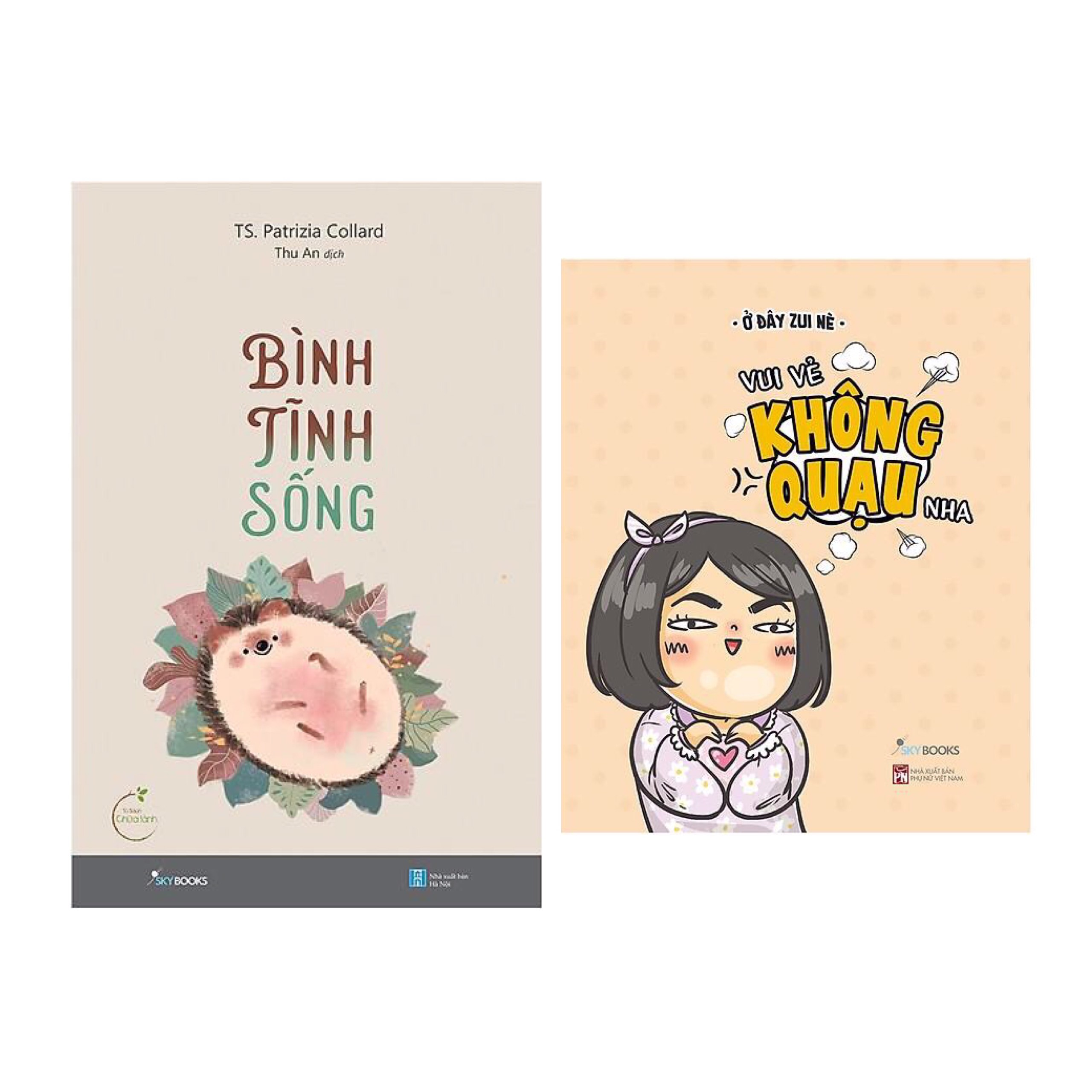 Combo Sách Kỹ Năng Sống Thay Đổi Cuộc Đời: Bình Tĩnh Sống + Vui Vẻ Không Quạu Nha