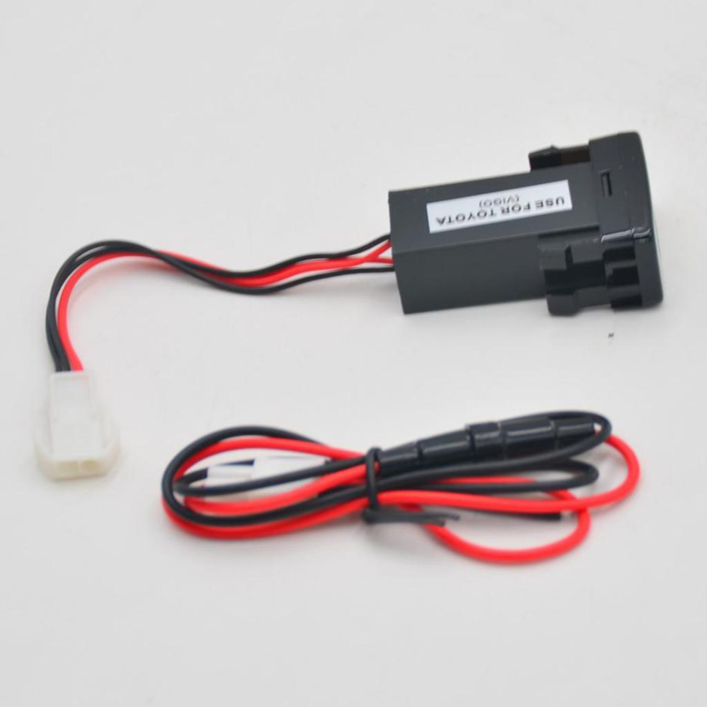 12V 5V Dual USB 2.1A Mp3 Charger Audio Socket Module For
