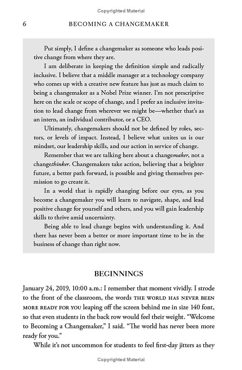 Sách ngoại văn: Becoming A Changemaker