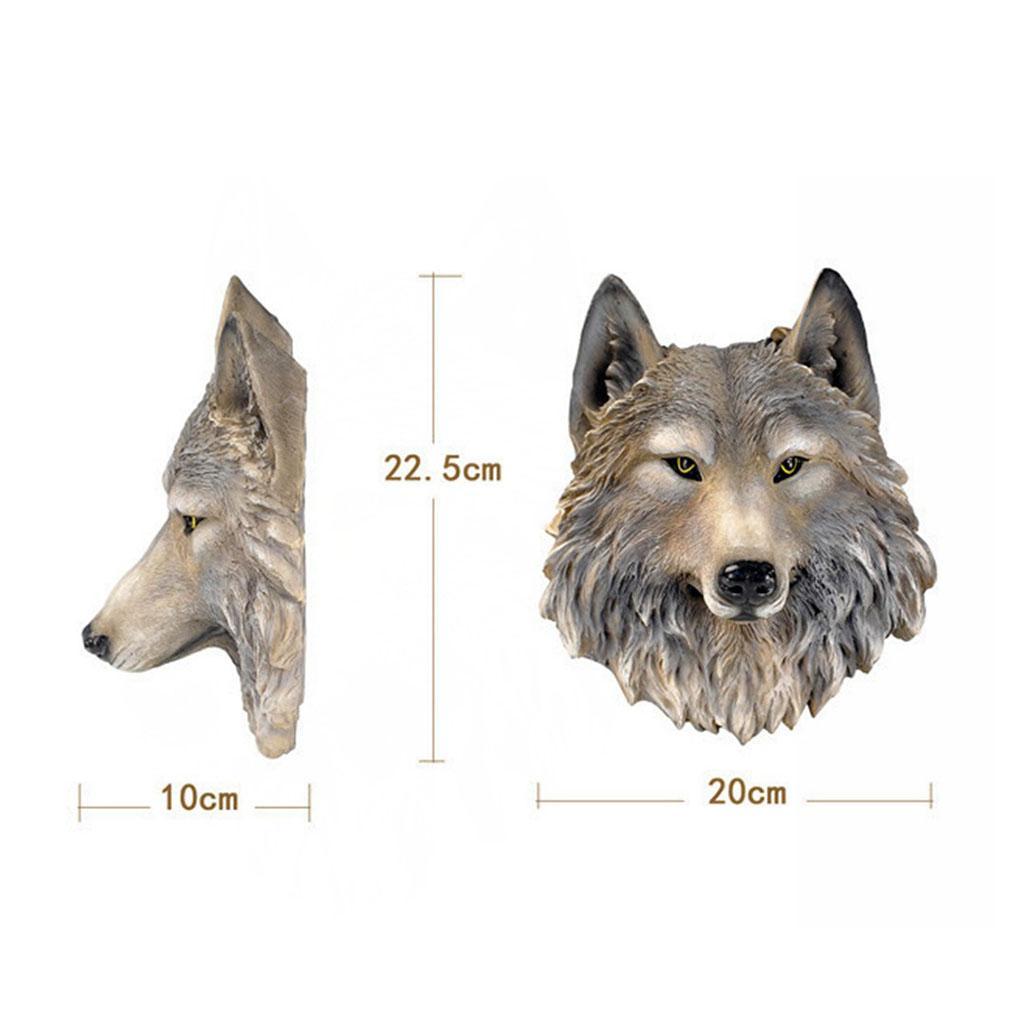 Wall Sculpture Ornament Resin Statue Hanging Art Decor Lion
