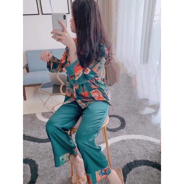 Bộ ĐooLa - Bộ đồ pizama mặc nhà Lụa Mango cao cấp HHC Store