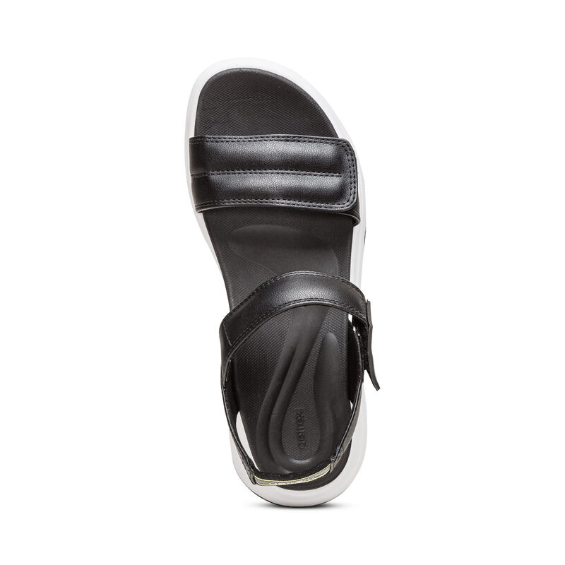 Sandal sức khoẻ nữ Aetrex Whit Black