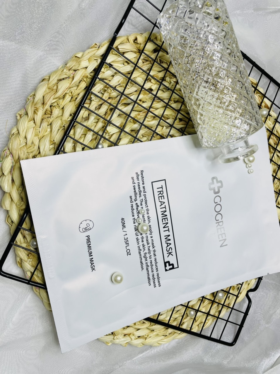 GOGREEN TREATMENT MASK  – Mặt nạ giảm đỏ và phục hồi sau phục hồi da (1 chiếc)