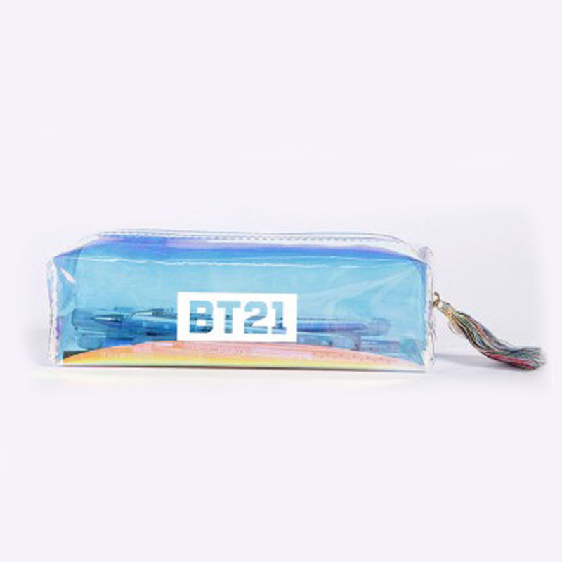 Túi đựng bút laser BT21 BTS trong suốt ARMY