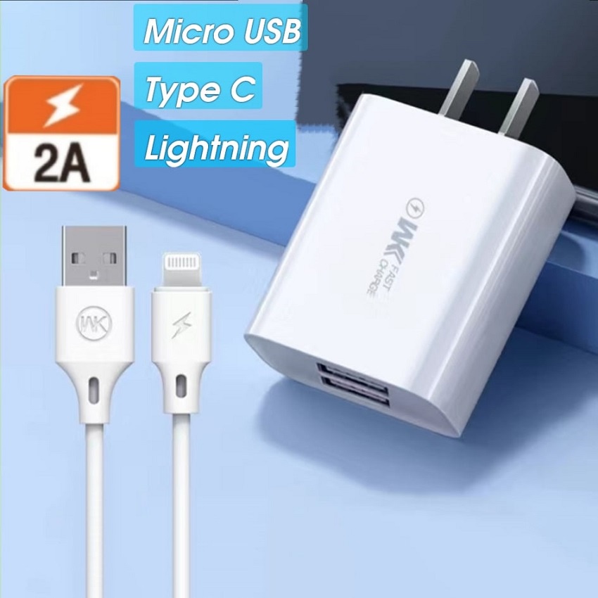 BỘ CỦ SẠC HỖ TRỢ SẠC NHANH CỦ SẠC + DÂY MAXSPEED WEKOME WP-U56 HÀNG CHÍNH HÃNG