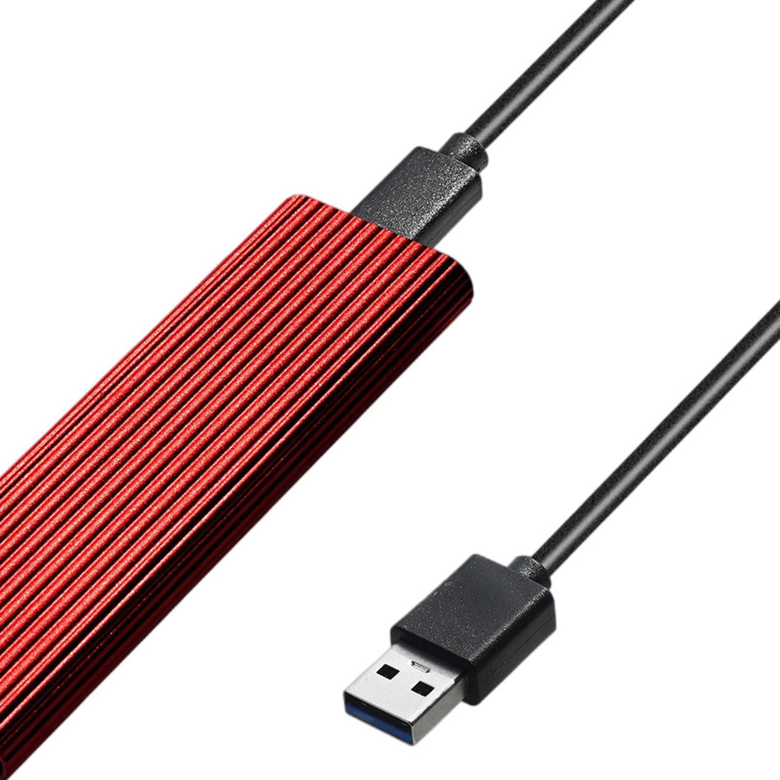 2pcs USB 3.0 to NGFF M.2 B Key SSD External Enclosure Case Cover Adapter.