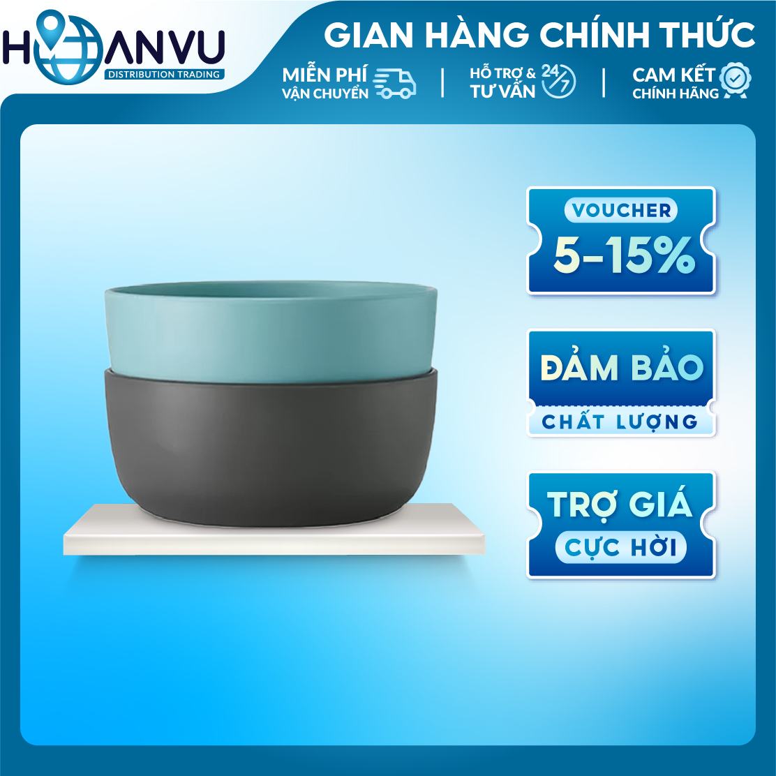 Cặp 2 cái chén Melamine 15cm