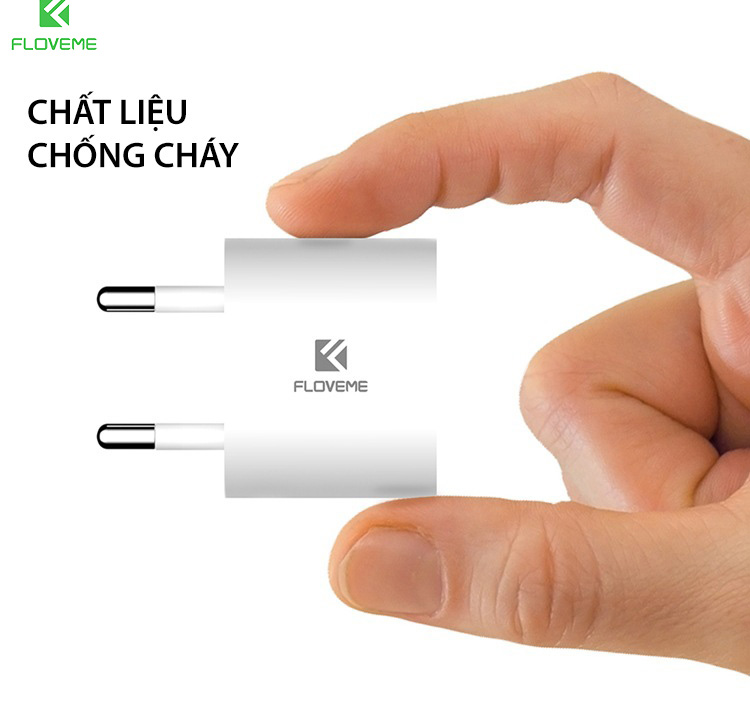 Bộ sạc di động floveme 5V1A phổ biến xuyên biên giới cho iPhone12 - 1. Tích hợp hệ thống bảo vệ thông minh, hiệu suất tuyệt vời - Hàng chính hãng