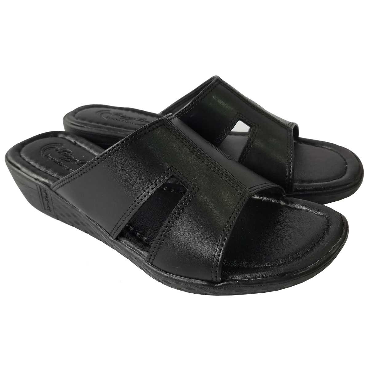 Dép Đế Xuồng Nữ BIGBEN Da Bò Thật Cao 5 Phân DX60