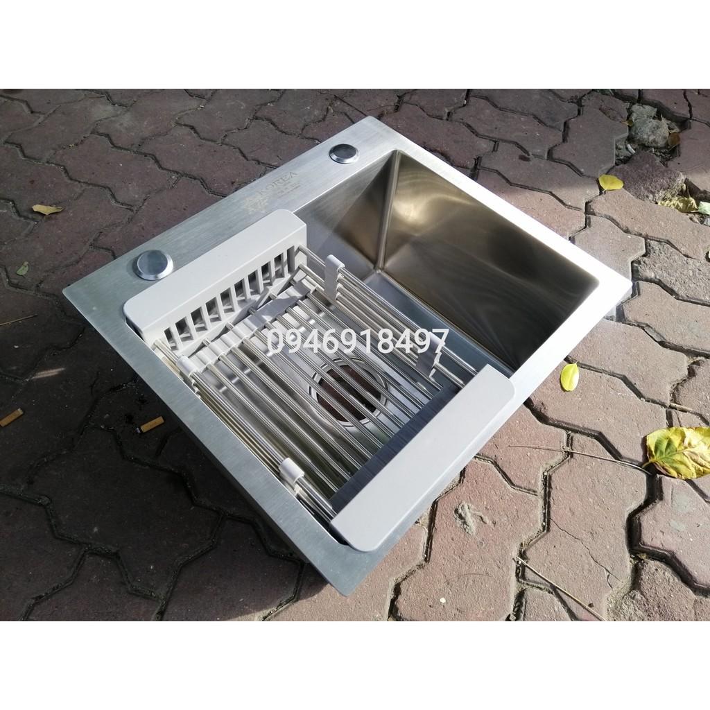 chậu rửa bát 1 hố đúc 45x40