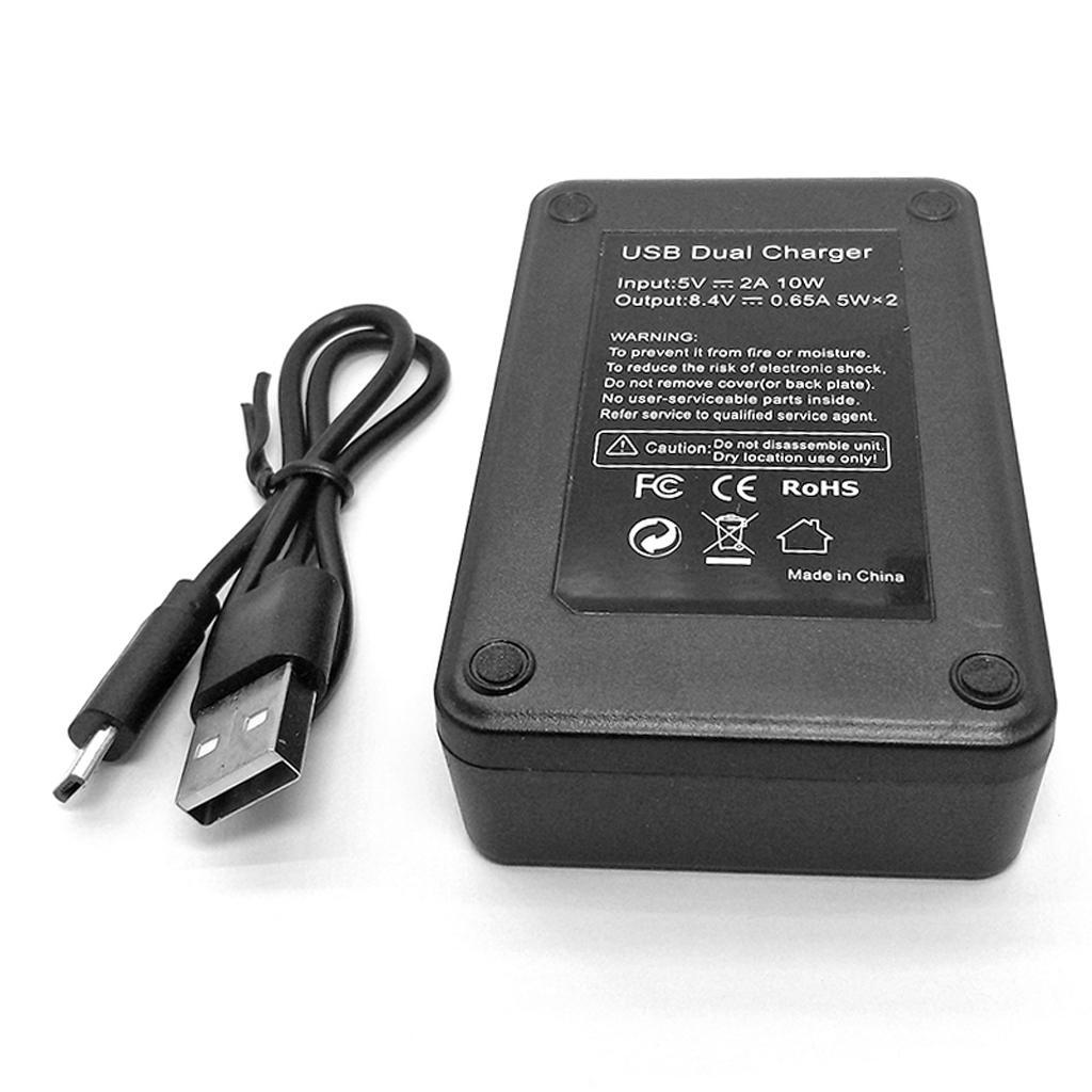 Digital Dual Slots Travel Camera Charger Charging Stand for NP-