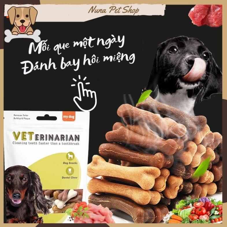 Xương gặm sạch răng cho chó mix vị thịt bò, thịt gà và sữa