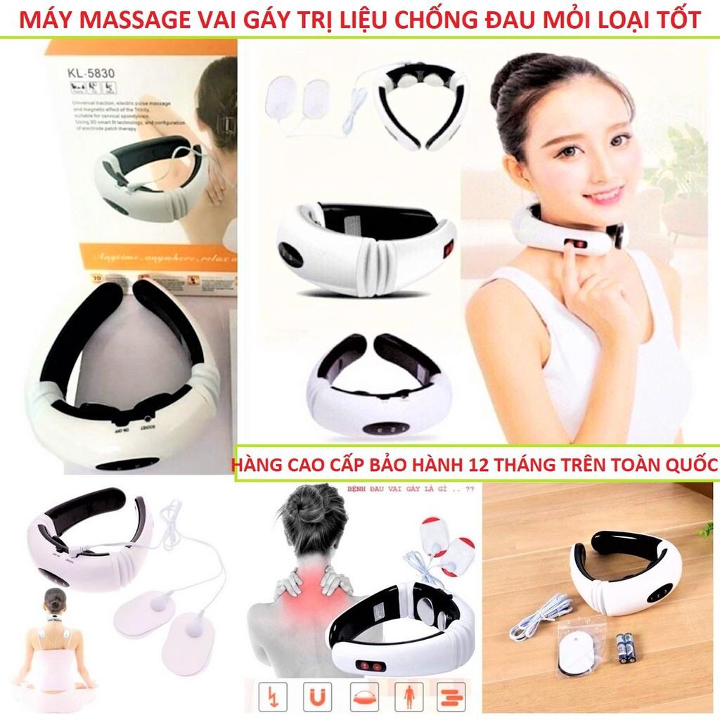Máy massage cổ chống đau mỏi vai gáy hiệu quả cải thiện giấc ngủ công nghệ nhật bản loại tốt