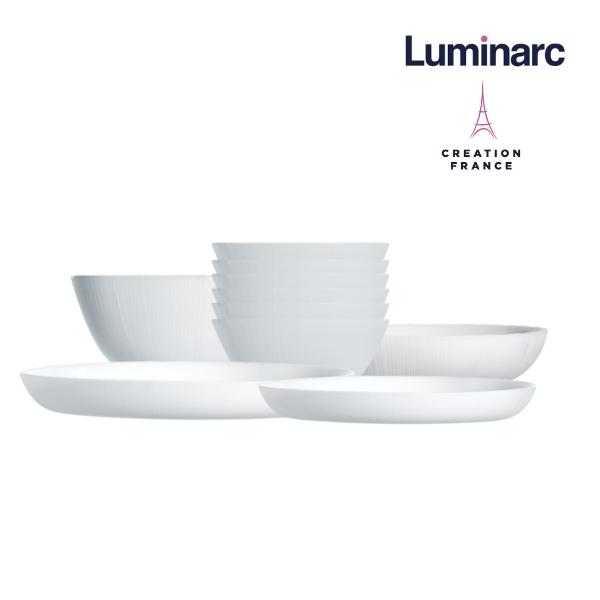 Bộ Bàn Ăn Tô Chén Đĩa Thuỷ Tinh Cường Lực Luminarc Diwali Lines - LUDILI12M