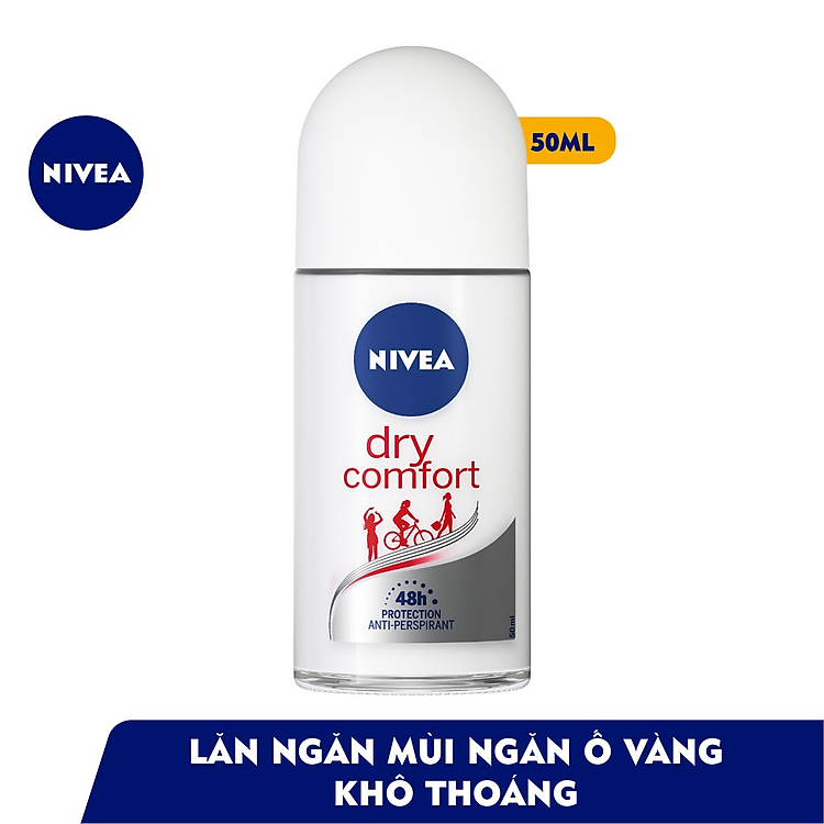 Lăn Ngăn Mùi NIVEA Khô Thoáng Mịn Màng (50ml) - 81611