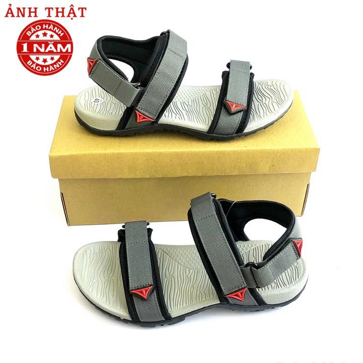 Giày Sandal Nam Việt Thủy - Quai Ngang Ghi Xám - VT016