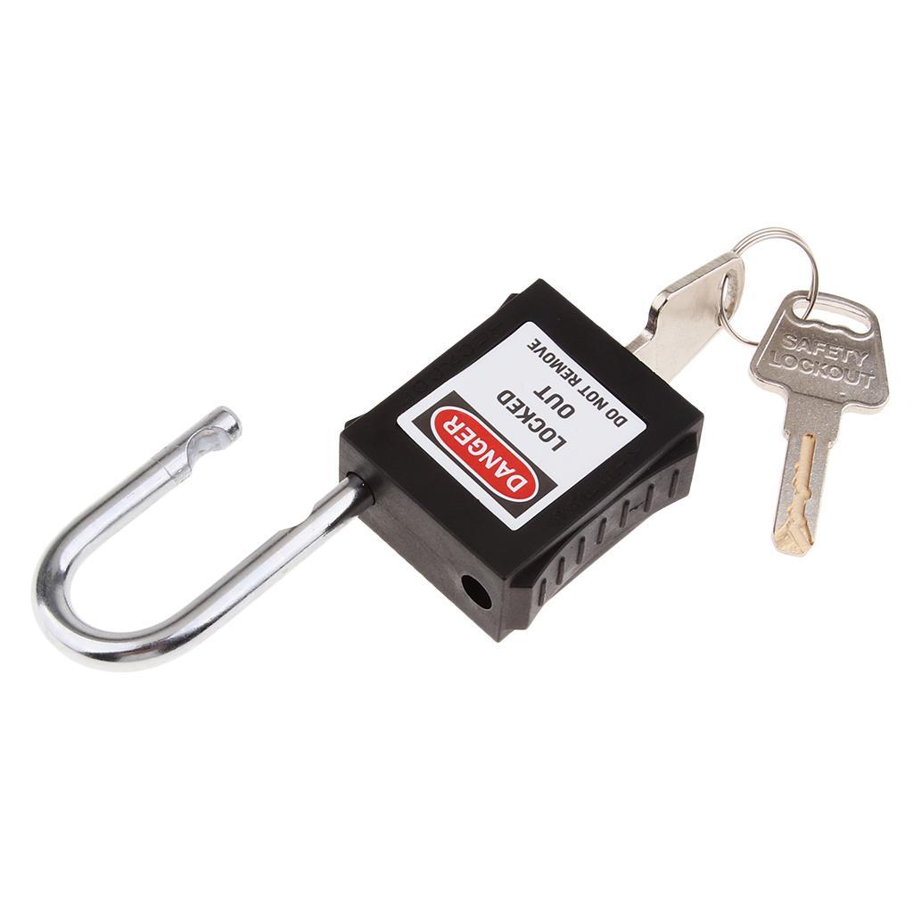 2 Pcs Premium Safety Lockout Padlocks - Black Padlock