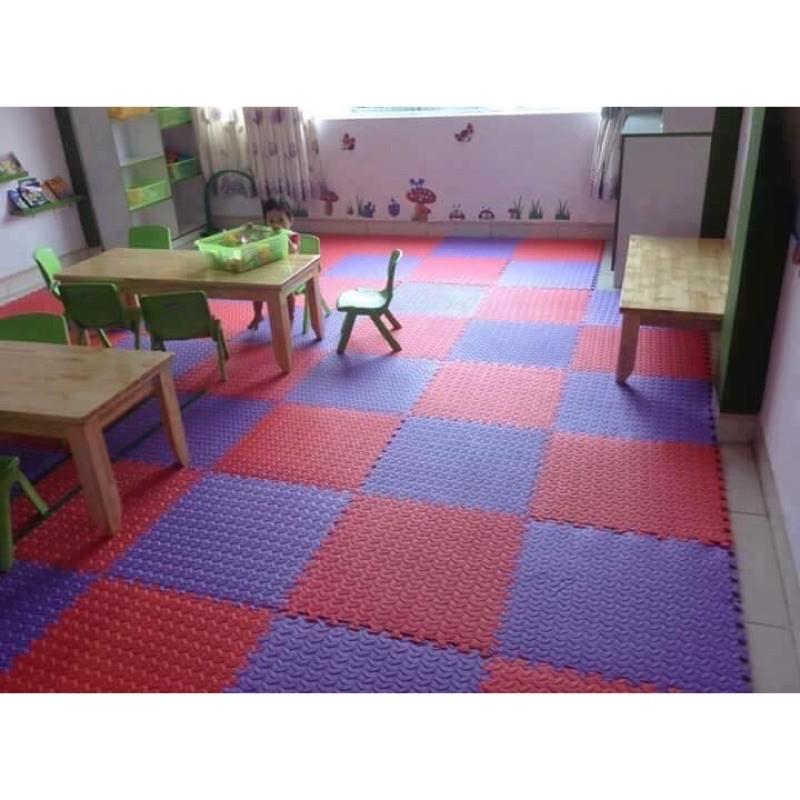 Set 4 tấm thảm xốp Âu Lạc Vân Lá trải sàn