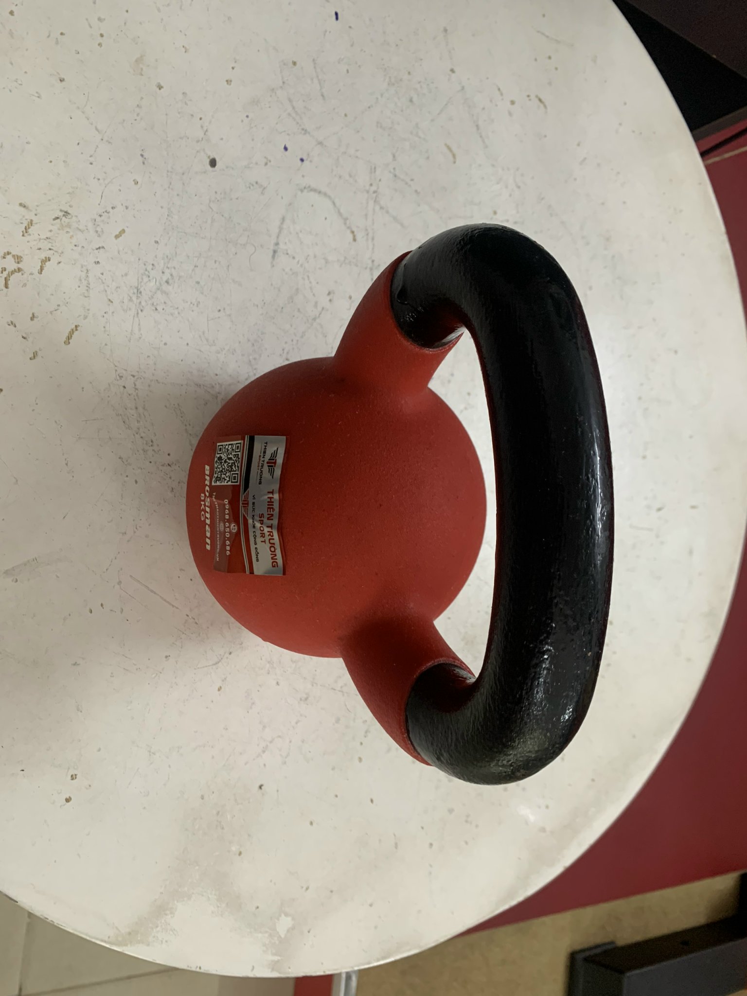 Tạ bình vôi bọc cao su tập thể lực 8kg và 10kg 1 quả T THIEN TRUONG SPORT