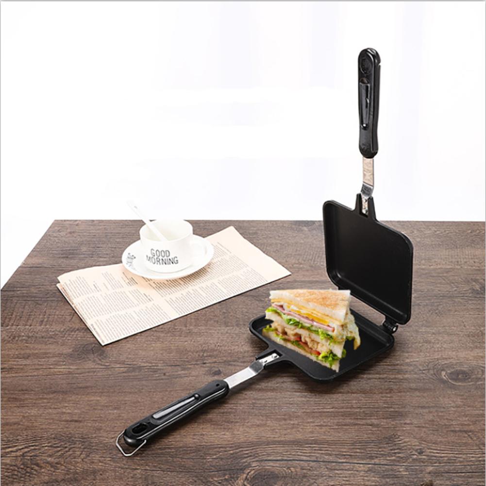 Chảo chiên nướng 2 mặt đa năng nhỏ gọn dụng cụ tiện ích trong cuộc sống hàng ngày