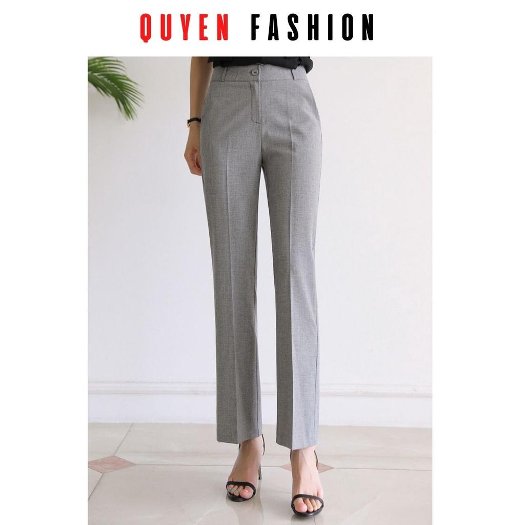 Quần Âu Công Sở Nữ Thời Trang Quyên Fashion, Dáng Đứng, Thanh Lịch, Trẻ Trung QQM128