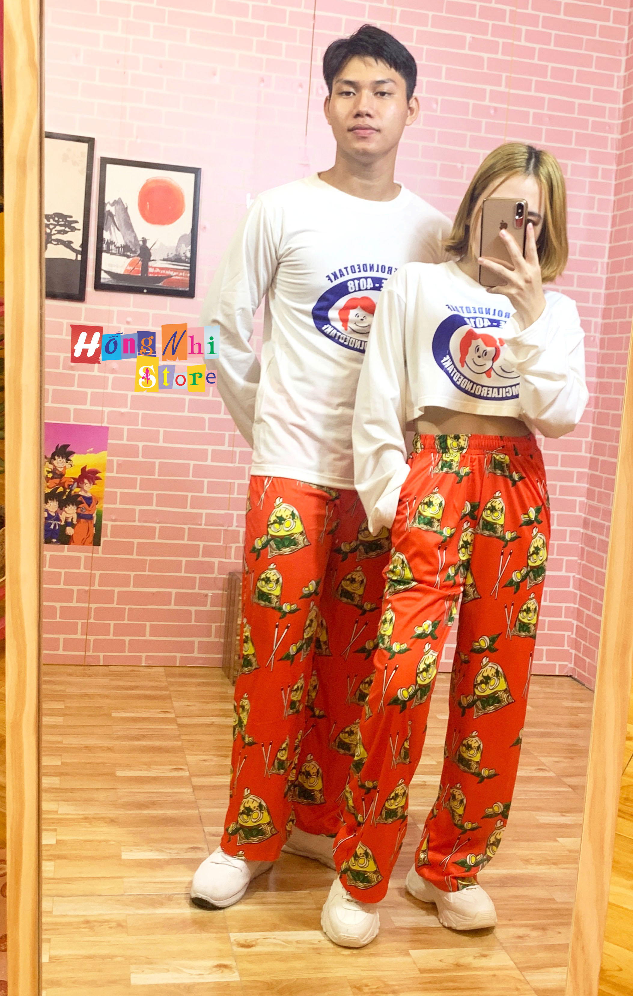 Quần Hoạt Hình Dài Ống Rộng Cartoon Pant V2 Oversize Ulzzang Unisex - MM